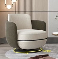 Fauteuil d'appoint moderne en velours capitonné, pivotant, confortable, convertible en canapé-lit pour appartement, maison ou bureau