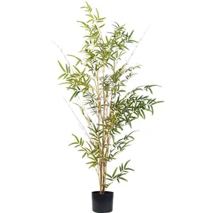 Özelleştirilmiş farklı boyutlarda ağacı bitkiler yapay bitkiler bambu kapalı dekorasyon için