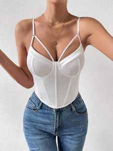 Top Corset Sexy de Diseño con Espina de Pescado para Mujer - Product Image 3
