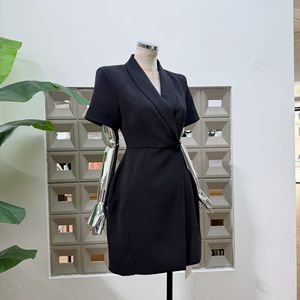 Abito da Donna Elegante a Maniche Corte Tinta Unita Nuova Collezione 2026 - Stile Boutique - Product Image 5
