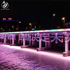 Fontaine à rideau d'eau numérique moderne en acier inoxydable Water Crown SG53 avec contrôle musical 110-240V pour jardin, parc, lac et hôtels - Product Image 2