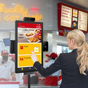 Kiosque de commande en libre-<span class=keywords><strong>service</strong></span> avec écran tactile Android 24 pouces, terminal de paiement POS pour restaurant - Product Image 3