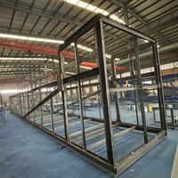 Structure de construction modulaire extensible en acier haute résistance pour conteneurs de 20 et 30 pieds