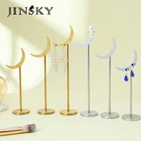 Présentoir à bijoux en métal pour boucles d'oreilles, colliers, bracelets, pendentifs – Idéal pour comptoir et vitrine