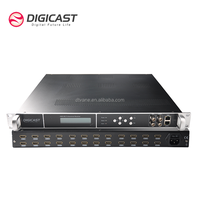 Modulador multicanal HD IP a DVB-C ISDB-T DVB-T RF 1080P 60fps de 8, 12, 16, 24 canales con H.264/H.265 opcional