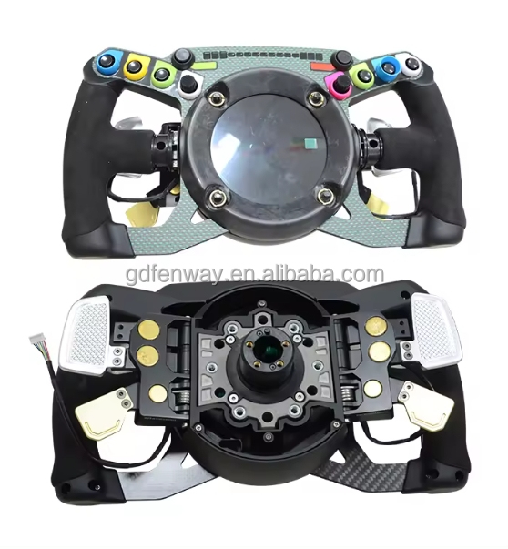 High Quality Carbon Fiber Racing Sim Steering Wheel Formula F1 Racing Carbon Fiber Steering Wheel CNC Machining