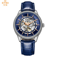Montre squelette de luxe EYKI Fashion pour homme, montre automatique mécanique pour hommes