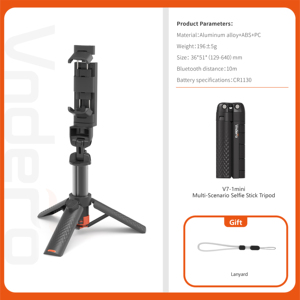 Vndefo 0.64M Selfie Stick Tripod xách tay một mảnh phổ đa chức năng <span class=keywords><strong>mini</strong></span> điều khiển từ xa máy tính để bàn Live Board Cast đứng - Product Image 3