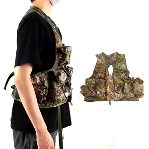 Outdoor camouflage dacron Multiple pockets security tactical vest