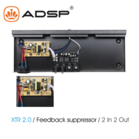 Processeur de signal audio numérique professionnel XTR 2.0, suppresseur de rétroaction, système de haut-parleurs PA passifs 2 entrées 2 sorties, son mono, métal