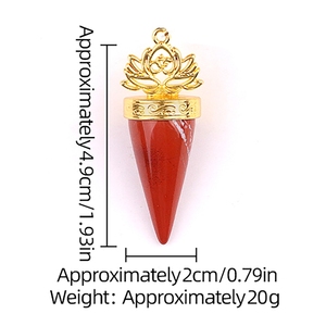 Péndulo <span class=keywords><strong>de</strong></span> Cristal Dorado con Patrón <span class=keywords><strong>de</strong></span> Loto y Piedra Natural Triturada para Adivinación, Hipnosis y Sanación del <span class=keywords><strong>Alma</strong></span>, Ideal para Fiestas - Product Image 3