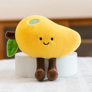 Peluche a Forma di Frutta: Frutto del Drago, Pera, Mela, Fragola, Arancia, Avocado, Kiwi, Ananas, Durian - Giocattoli Morbidi Imbottiti, Regalo di Compleanno - Product Image 6