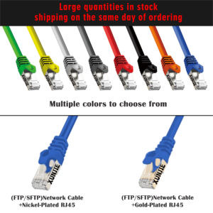 Cavo di Rete in Rame a Doppia Schermatura Cat8 <span class=keywords><strong>Cat7</strong></span> Cat6a Cat6 SFTP SSTP SF/FTP FTP LSZH PVC CM CMR CMP 24/26/28AWG Patch Cord - Product Image 4