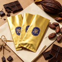 Sacs en plastique thermoscellables personnalisés pour l'emballage de chocolat et de barres protéinées, emballage imprimé