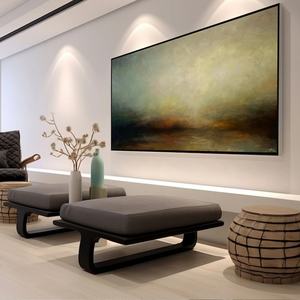 Arte Mural 3D, Cuadro Grande Horizontal Abstracto Minimalista Creativo sobre Lienzo para Decoración del Hogar y Galería - Product Image 6