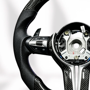 Volante de Fibra de Carbono Personalizado de Fábrica M Design para <span class=keywords><strong>BMW</strong></span> F12 F90 M3 M5 E92 E70 E90 E91 F20 F30 F10 F15 F06 - Product Image 4