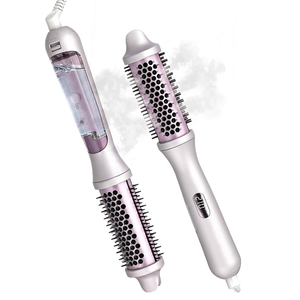 <span class=keywords><strong>Brosse</strong></span> lissante à vapeur professionnelle, 9 réglages de température, coiffage rapide, brosses rondes électriques, peigne ionique pour tous types de cheveux - Product Image 1