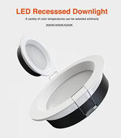 Lampe encastrée ultra-fine et moderne pour hôtel, maison, bureau, IP65, étanche, luminaire encastré au plafond, éclairage LED encastré 4000K
