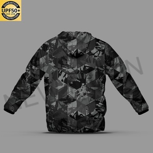 Vêtements de protection solaire pour hommes en gros, veste camouflage légère personnalisée avec fermeture éclair, veste pour hommes - Product Image 6