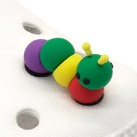 Décorations personnalisées de chaussures d'animaux en PVC 3D pour sabots, ballon coloré mignon, chien et chat en vrac