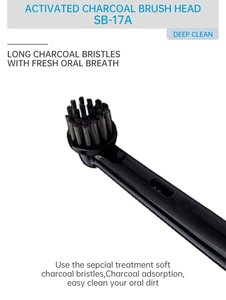 Sb-17A Orginal Eco Friendly Refillable Black Round <b>Head</b> <b>Electric</b> Travel <b>Toothbrush</b> <b>Head</b> With Replaceable <b>Toothbrush</b> <b>Head</b> - Product Image 5