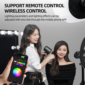 Ventes directes d'usine 2700K-6500K CRI 95 + TLCI 96 + Bowens Mount et App Control Projecteur de studio professionnel à distance - Product Image 4
