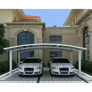 Giá Rẻ Hiện Đại Kim Loại Garage Đôi Carport Để Bán 10X40 Dễ Sử Dụng Không Thấm Nước Hỗ Trợ Carport Thép Mạ Kẽm - Product Image 6