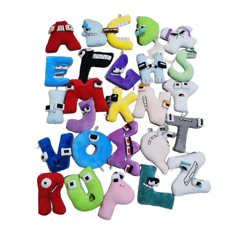 26 शैली वर्णमाला विद्या आलीशान मोबाइल फोनों गुड़िया Kawaii 26 अंग्रेज़ी अक्षरों भरवां खिलौने बच्चों के आलीशान खिलौना वर्णमाला विद्या लेकिन कर रहे हैं आलीशान खिलौने
