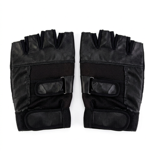 Guantes de Fitness Unisex Personalizables de Piel de Cabra de Medio Dedo, Antideslizantes, para Levantamiento de Pesas en el Gimnasio, 32 mm de Diámetro, 2.2 m de Longitud - Product Image 1