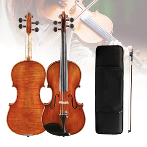 Violon de concert Antonio Stradivari 1715, copie 4/4, bois européens, fabrication artisanale, avec archet en bois d'Ipé et étui de transport - Product Image 3