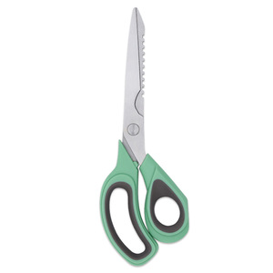 <b>Kitchen</b> <b>Scissors</b> Stainless Steel Green Handle Straight Head For Home Use - Product Image 4