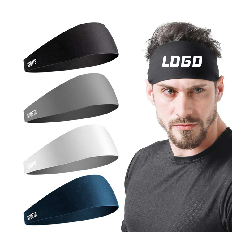 Для мужчин с длинным рукавом теннис тренажерный зал Эластичный sweatband Спорт Бег Фитнес унисекс повязка на голову на заказ повязка на голову с логотипом