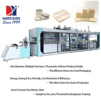 Mesin Vacuum Forming Otomatis PLA Biodegradable Ramah Lingkungan PP/PS/PVC Bermerek Terkenal dengan Motor Berkualitas untuk Kotak Makanan Cepat Saji Take Away