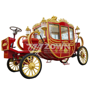 Competitive Price Royal 4-6 <b>Passenger</b> Electric Horse Carriage Buggy 4 Wheels Traditional Retro Wedding Bride Carriage Customized - Product Image 4