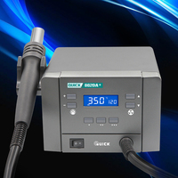 Station de Retravail Intelligente Rapide 862DA+ avec Décapage à Chaud 1000W, Grand Volume d'Air, Pistolet à Air Chaud Numérique LCD 220V, Station à Air Chaud Rapide