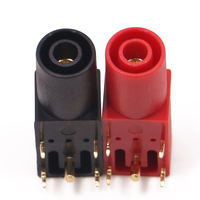 Connecteur de panneau plaqué or 4 mm 24A, borne de connexion, fiche banane/prise banane 4 mm