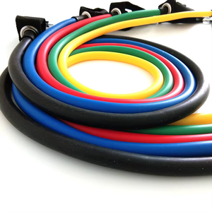 11Pcs Thiết Lập Di Động Trong Nhà Thiết Bị Tập Thể Dục Cao Su Kháng Ban Nhạc Vòng Lặp Kéo Sợi Dây Đàn Hồi Mắt Cá Chân Dây Đeo Đào Tạo Tập Thể Dục Expander - Product Image 4