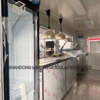 Remorque alimentaire mobile entièrement équipée de 5 mètres (16 pieds) carrés en acier inoxydable 304 pour crêpes, barbecue, glaces, burgers et frites, remorquable