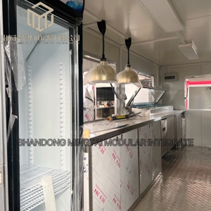 Remorque alimentaire mobile entièrement équipée de 5 mètres (16 pieds) carrés en acier inoxydable 304 pour crêpes, barbecue, glaces, burgers et frites, remorquable - Product Image 4