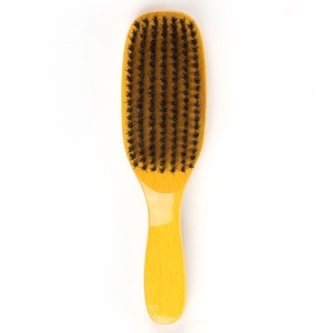 PU Paint Super Polish Brosse à poils de sanglier 360 Wave Brush Curve Brosse à cheveux à barbe en bois - Product Image 6