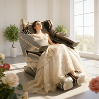 Fauteuil de massage robotisé haut de gamme à bras articulés, pliable, à commande intelligente, zéro gravité, pour massage corporel complet à domicile