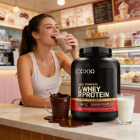 Vente en gros de protéines de lactosérum en poudre isolées, complément alimentaire de soutien musculaire maigre, superaliments de santé, marque privée