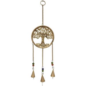 PARIJAT Handicraft Metal Wind Chimes Bell <b>Tree</b> Positive Energy Home Decor Hanging Bells for <b>Garden</b> Home Office Living Room Gift - Product Image 1