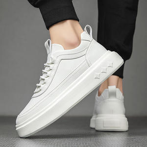 Luxury Brand Retro Lace-Up Tennis <b>Shoes</b> Solid Color Vulcanized Thick Sole Chunky Sneakers <b>Men</b> - Product Image 3