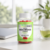 Gummies de mousse de mer à marque privée 3000mg, extrait d'algues irlandaises, soutien de la thyroïde, énergie, certifié GMP, 60 unités