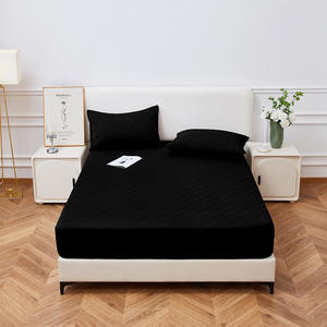 Usine personnalisée de haute qualité anti-poussière lavable 100% polyester microfibre imperméable <span class=keywords><strong>drap</strong></span> <span class=keywords><strong>housse</strong></span> protège-matelas couvre-lit - Product Image 3