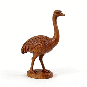 Estatua de Jirafa de Madera de Ébano Tallada a Mano, Estilo Art Deco, Decoración Africana para el Hogar - Product Image 3