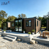 Maison préfabriquée de luxe en acier, conteneurs extensibles, 20 pieds, 40 pieds, 2 ou 3 chambres, villa pliable préfabriquée