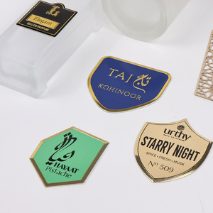 High Brightness Special Cut Metal Plates Custom Spin Grain Aluminum <b>Labels</b> for Computer Peripheral Branding - Product Image 4