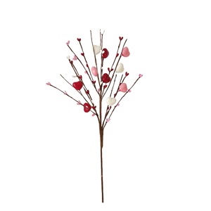 Rami di Bacche a Forma di <span class=keywords><strong>Cuore</strong></span> per San Valentino, Decorazioni Floreali Artificiali con Bacche Rosse per Arredamento Casa - Product Image 4